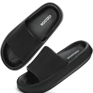 Olook Black Slide Sandals